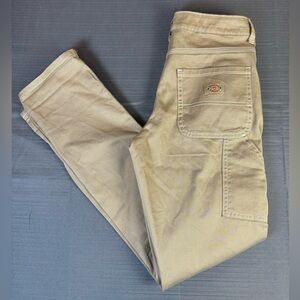 Dickies Women’s Relaxed Fit Carpenter Pants – Khaki (Straight Leg)